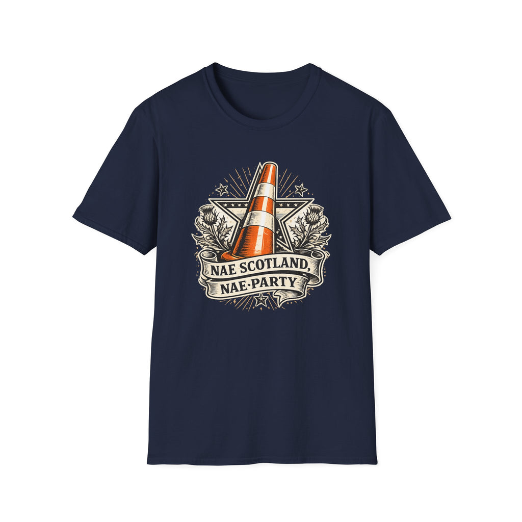 Copy of Copy of Nae Scotland, Nae Party – Scottish-American Cone Skull T-Shirt