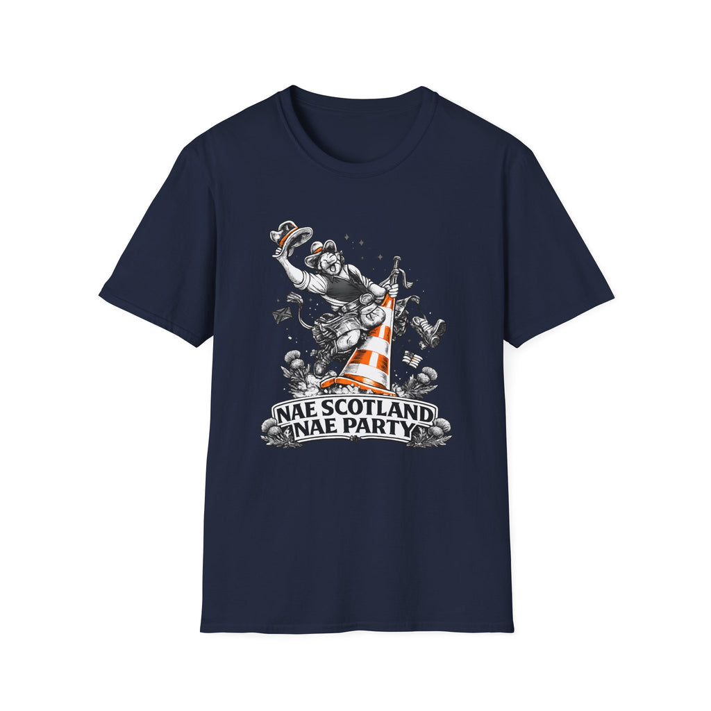 Nae Scotland, Nae Party – Scottish Cowboy Cone T-Shirt