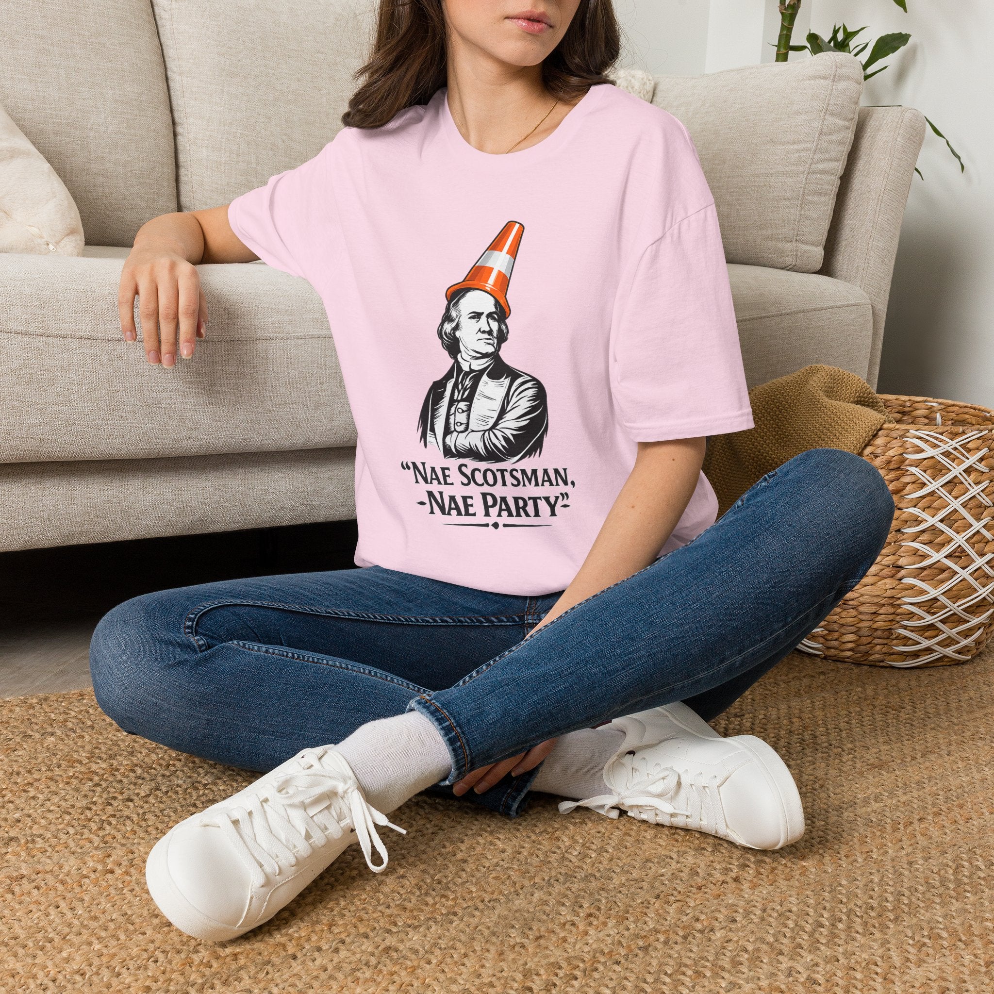 Nae Scotsman, Nae Party – Samual Adams Cone T-Shirt