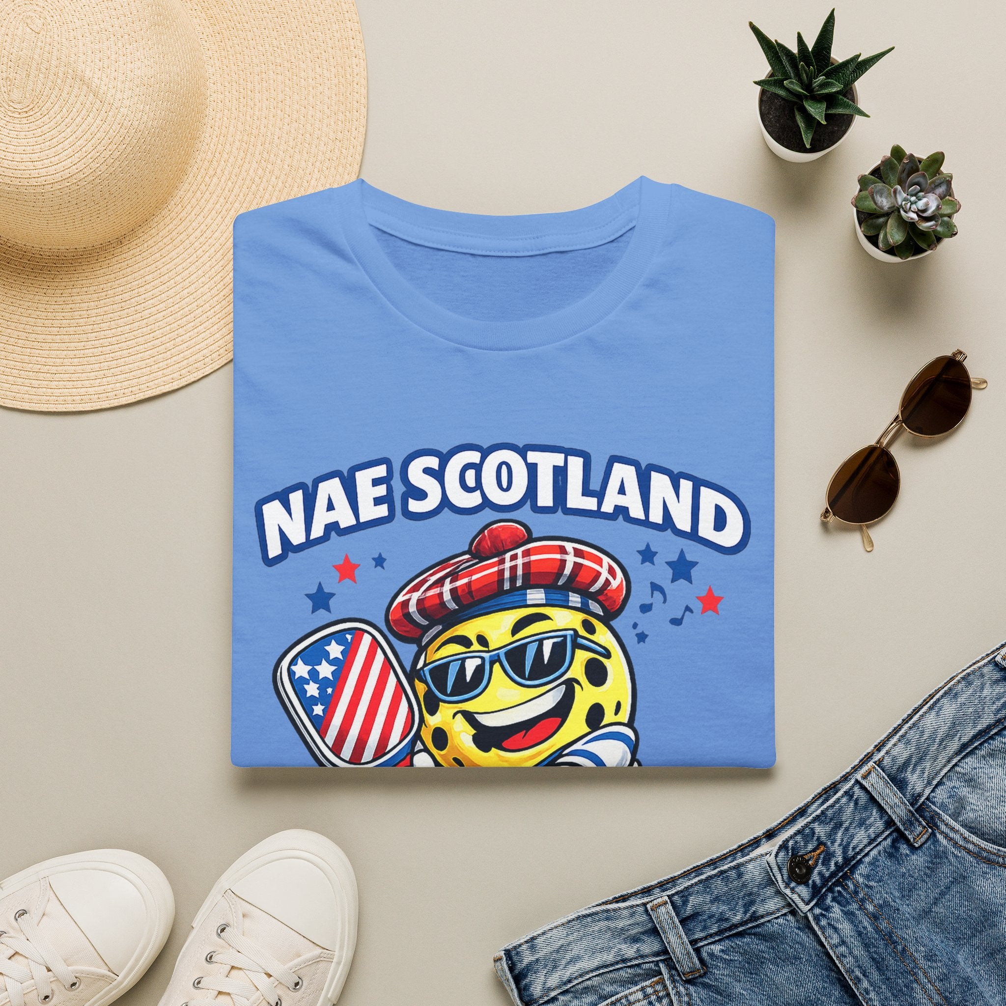 Copy of Nae Scotland, Nae Party – Tartan Pickleball Ace T-Shirt