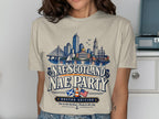 Boston skyline graphic with "Nae Scotland Nae Party Boston Edition" text.