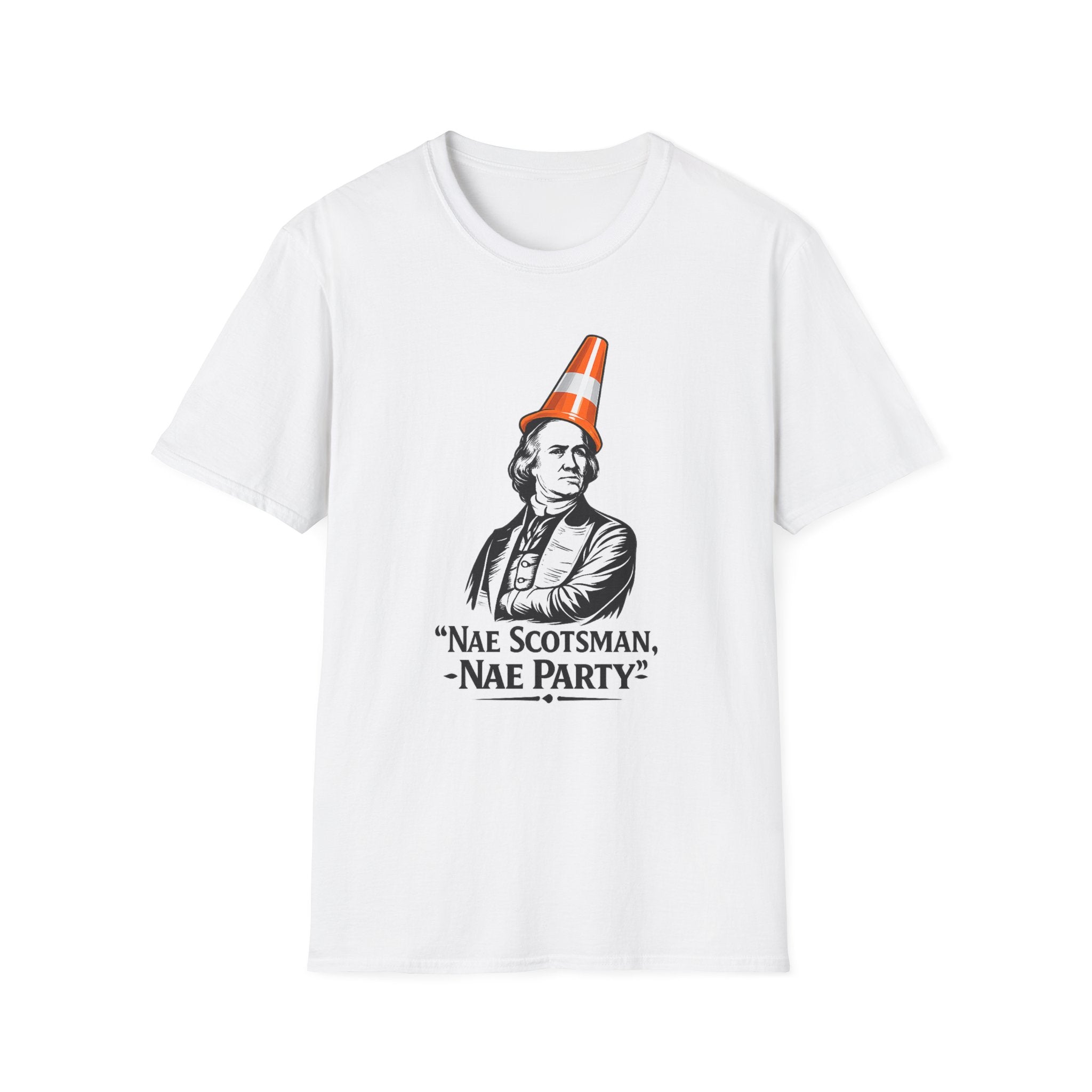Nae Scotsman, Nae Party – Samual Adams Cone T-Shirt