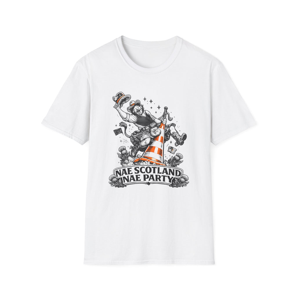 Nae Scotland, Nae Party – Scottish Cowboy Cone T-Shirt