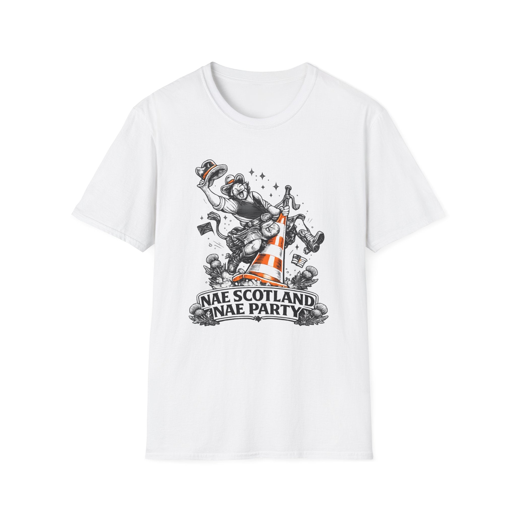 Nae Scotland, Nae Party – Scottish Cowboy Cone T-Shirt