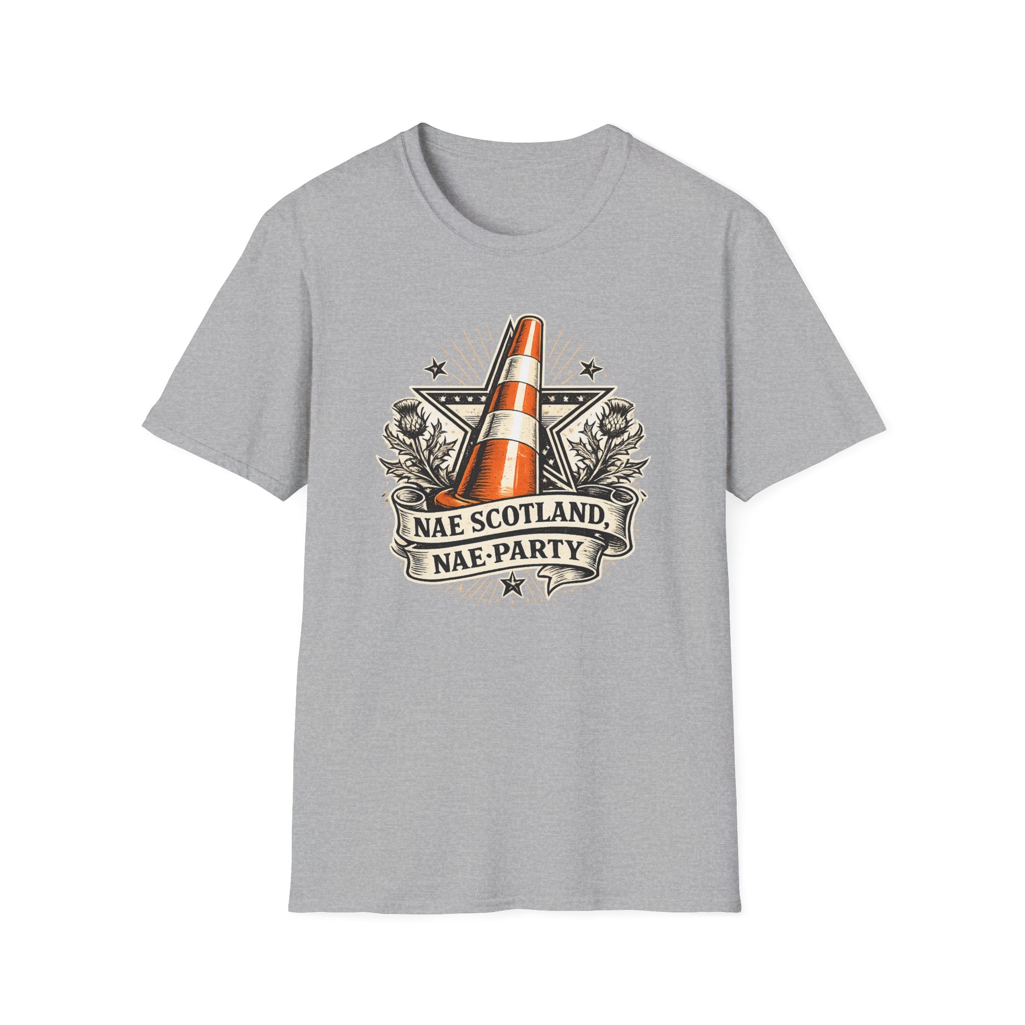 Copy of Copy of Nae Scotland, Nae Party – Scottish-American Cone Skull T-Shirt