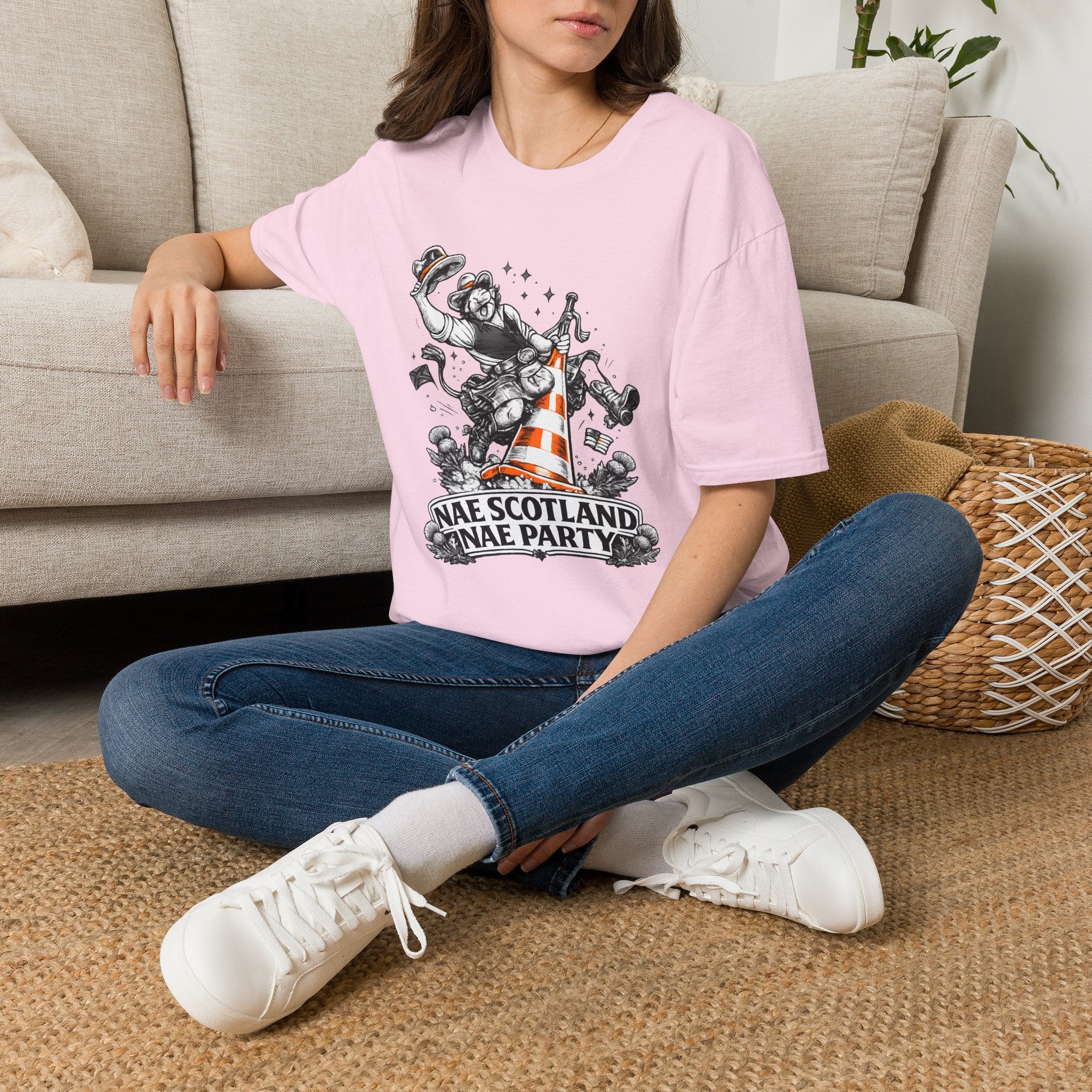 Nae Scotland, Nae Party – Scottish Cowboy Cone T-Shirt