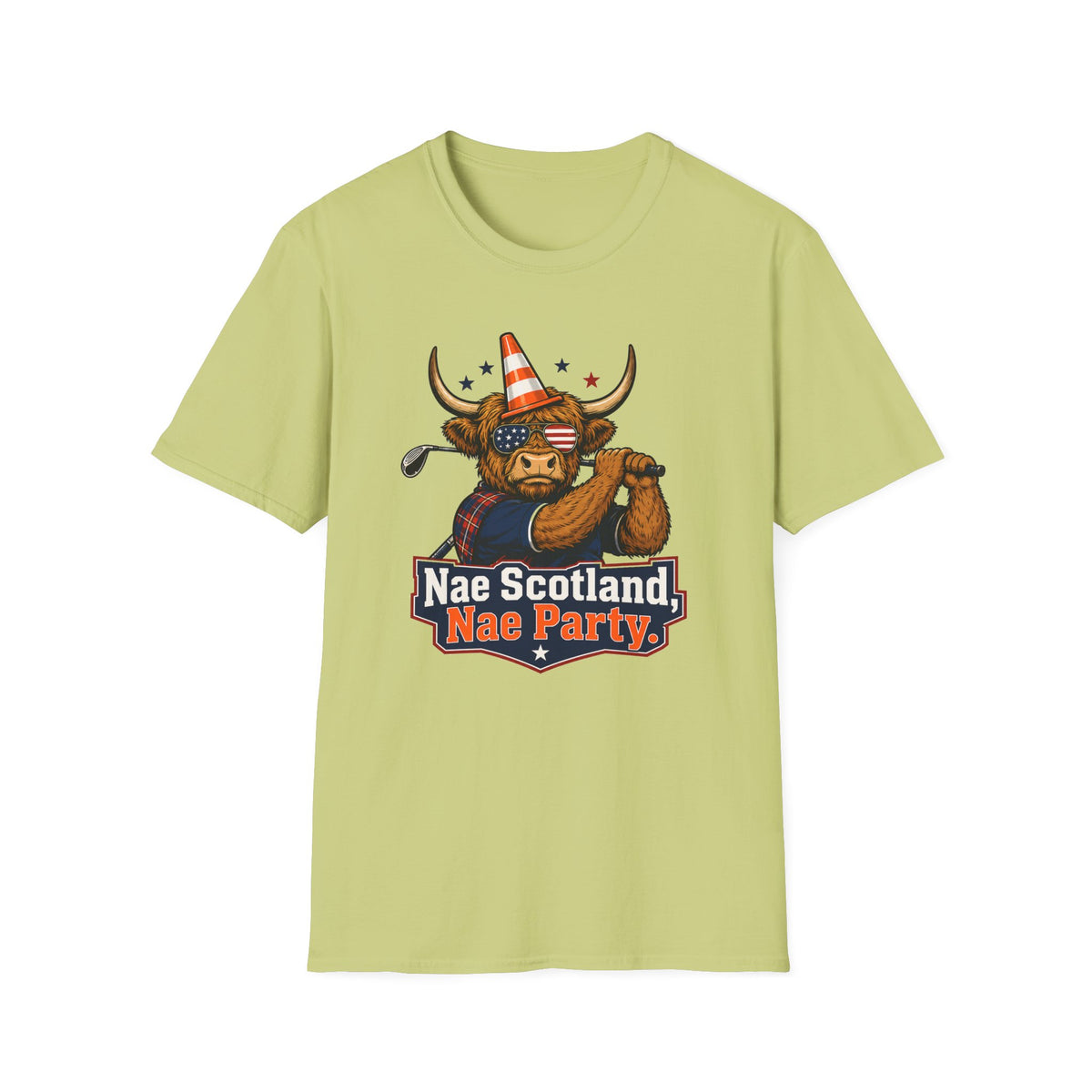 Highland Cow Golfer T-Shirt