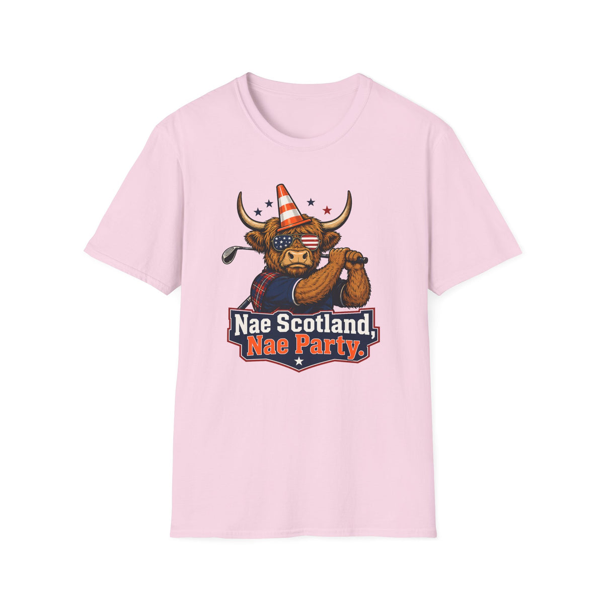 Highland Cow Golfer T-Shirt