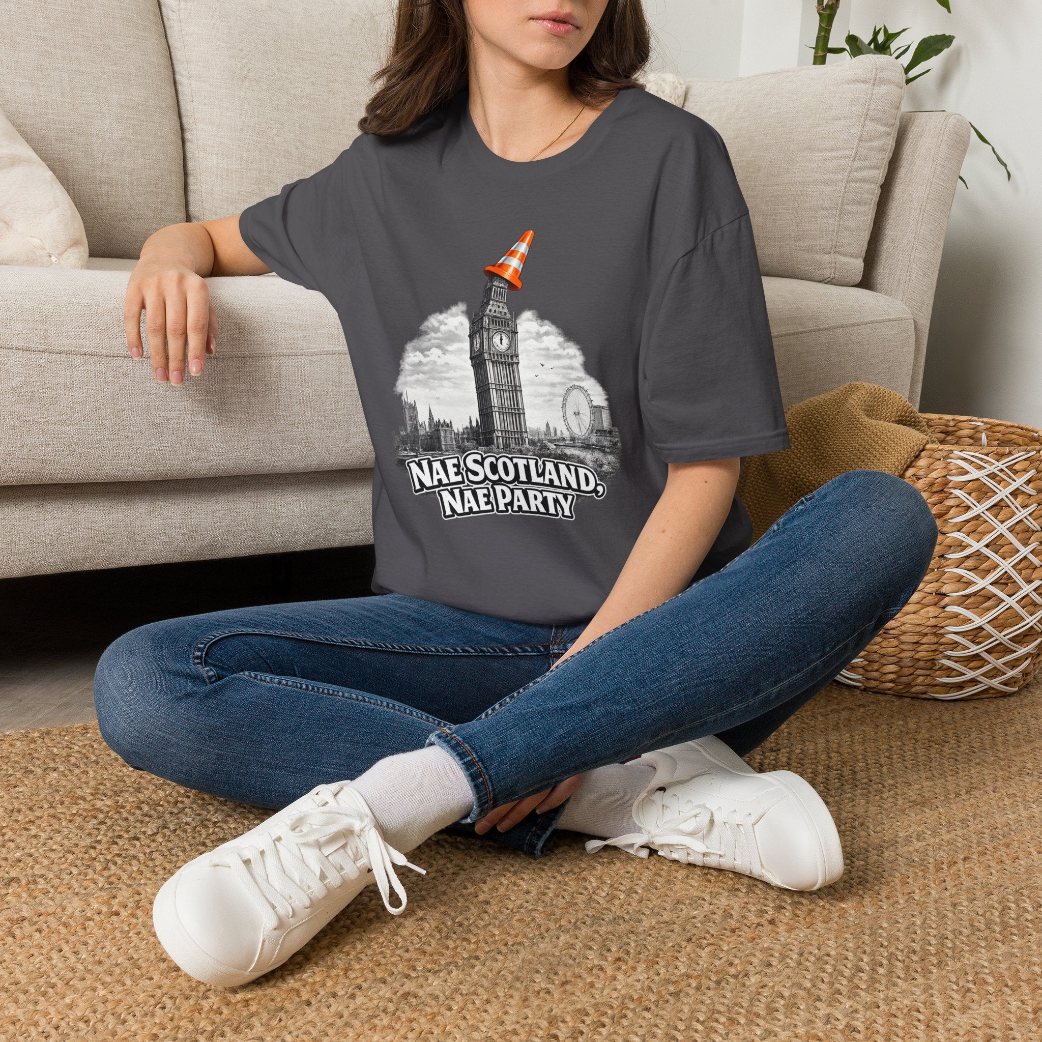 Nae Scotland, Nae Party – Big Ben Cone T-Shirt