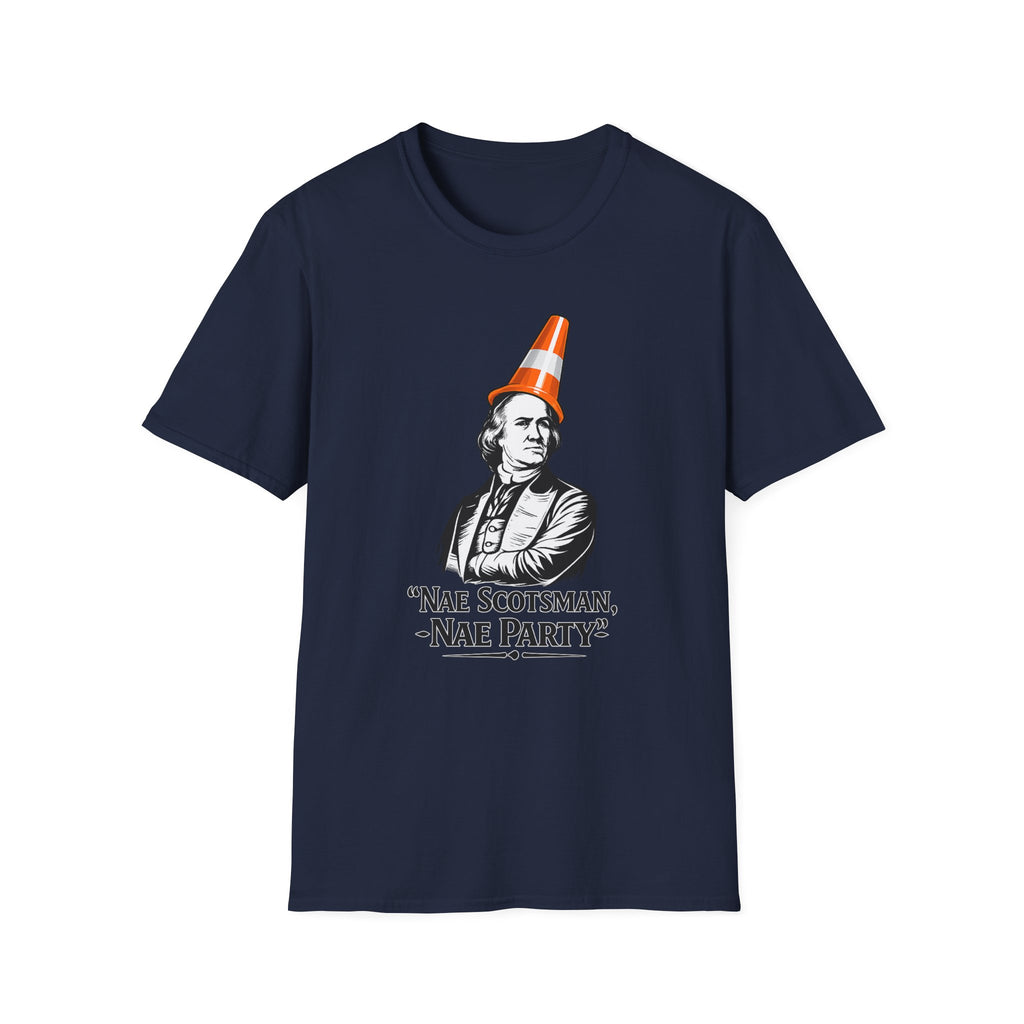 Nae Scotsman, Nae Party – Samual Adams Cone T-Shirt
