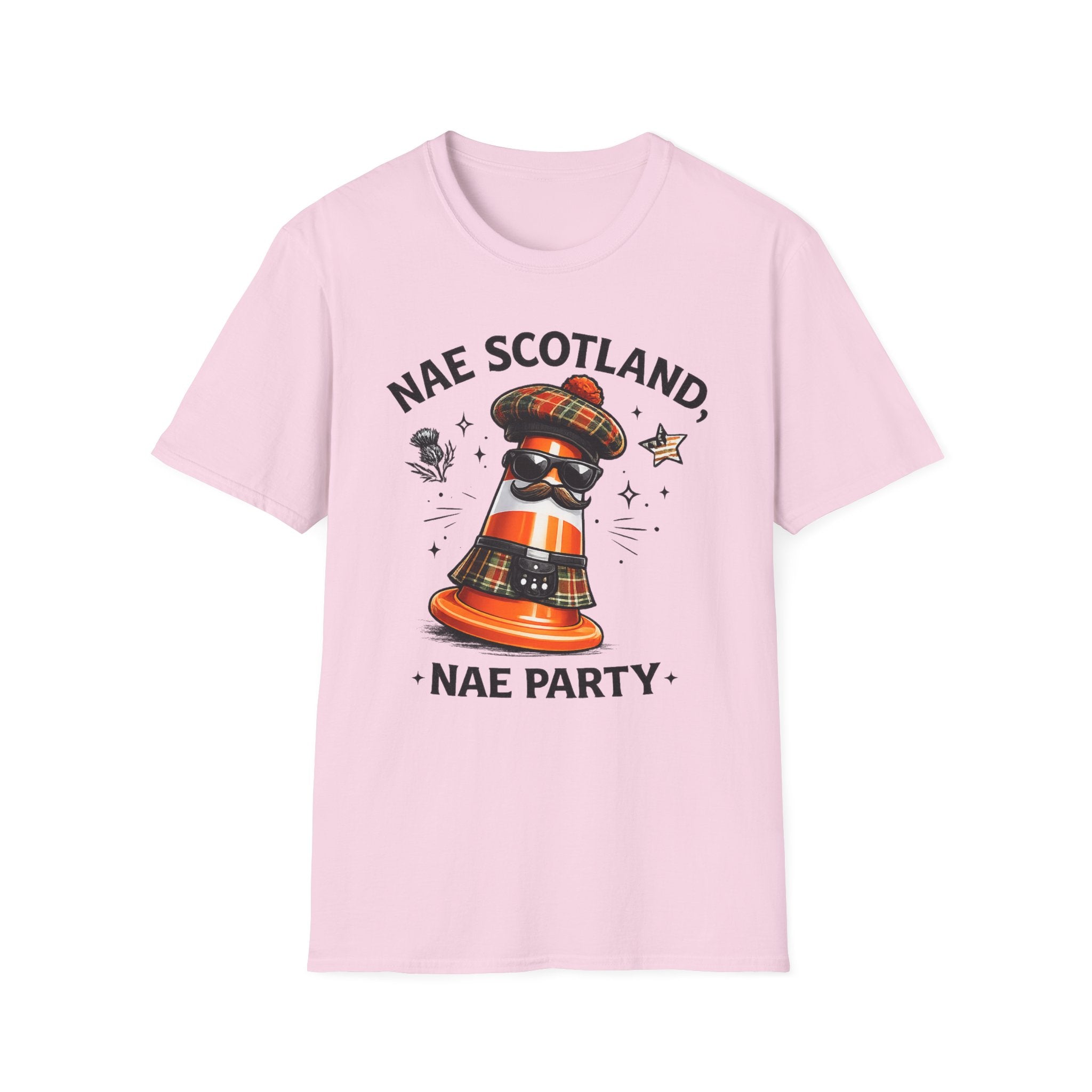 Nae Scotland, Nae Party – Highland Cone Scotsman T-Shirt