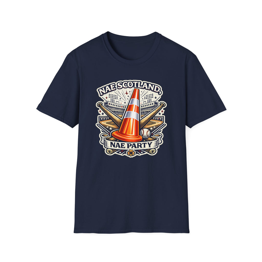 Nae Scotland, Nae Party – Baseball Stadium Cone T-Shirt