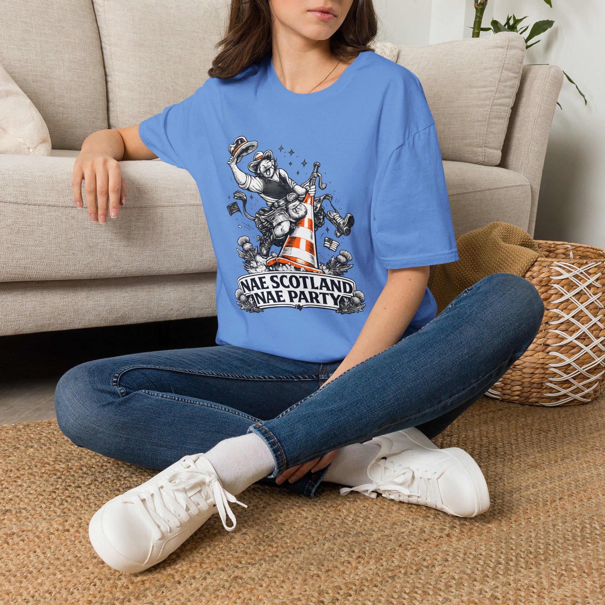 Nae Scotland, Nae Party – Scottish Cowboy Cone T-Shirt