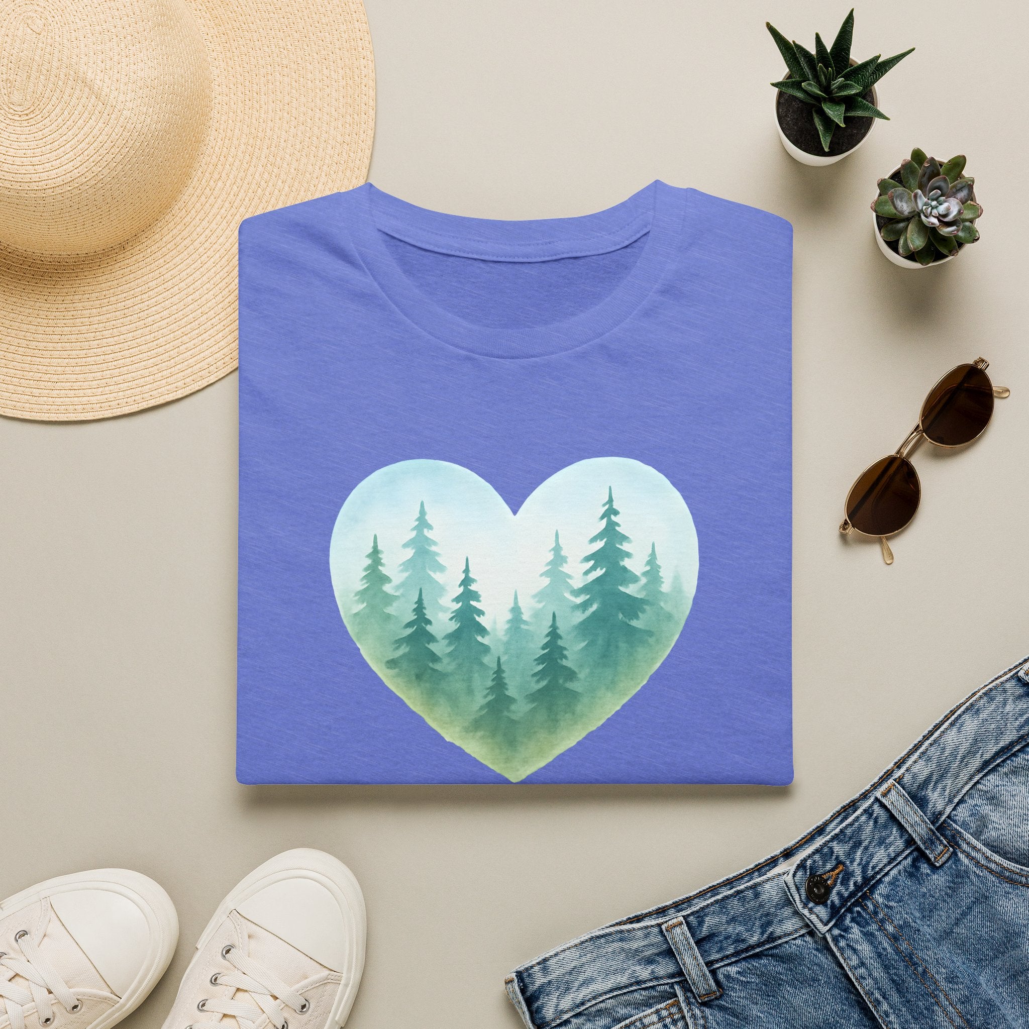 Forest Therapy Heart T-Shirt