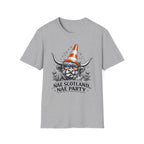 Nae Scotland, Nae Party – Highland Cow Cone T-Shirt