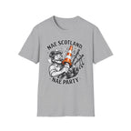 Nae Scotland, Nae Party – Scottish Bagpiper Cone T-Shirt