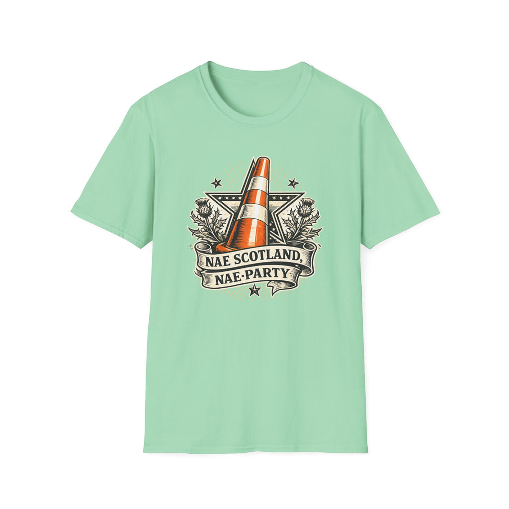 Copy of Copy of Nae Scotland, Nae Party – Scottish-American Cone Skull T-Shirt