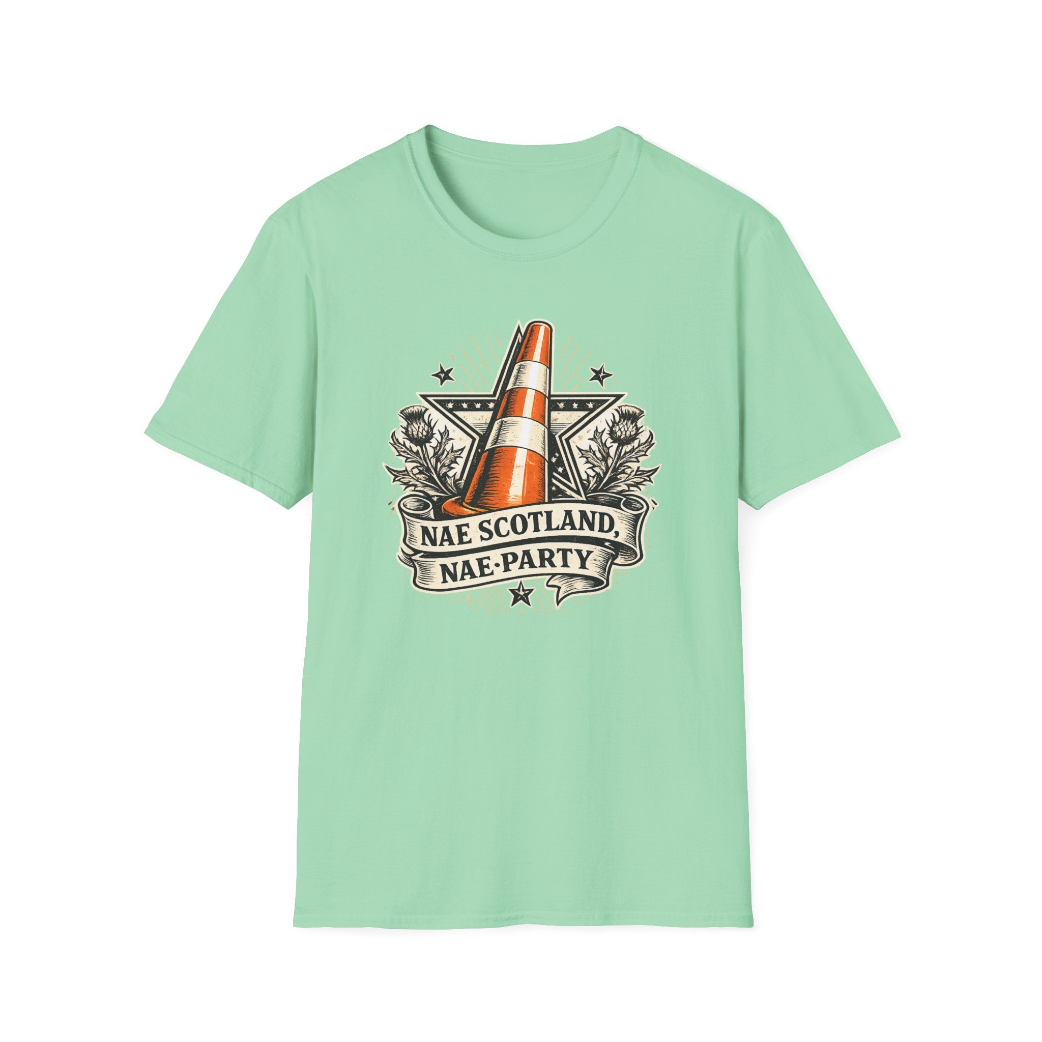 Copy of Copy of Nae Scotland, Nae Party – Scottish-American Cone Skull T-Shirt