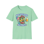Copy of Nae Scotland, Nae Party – Tartan Pickleball Mascot T-Shirt