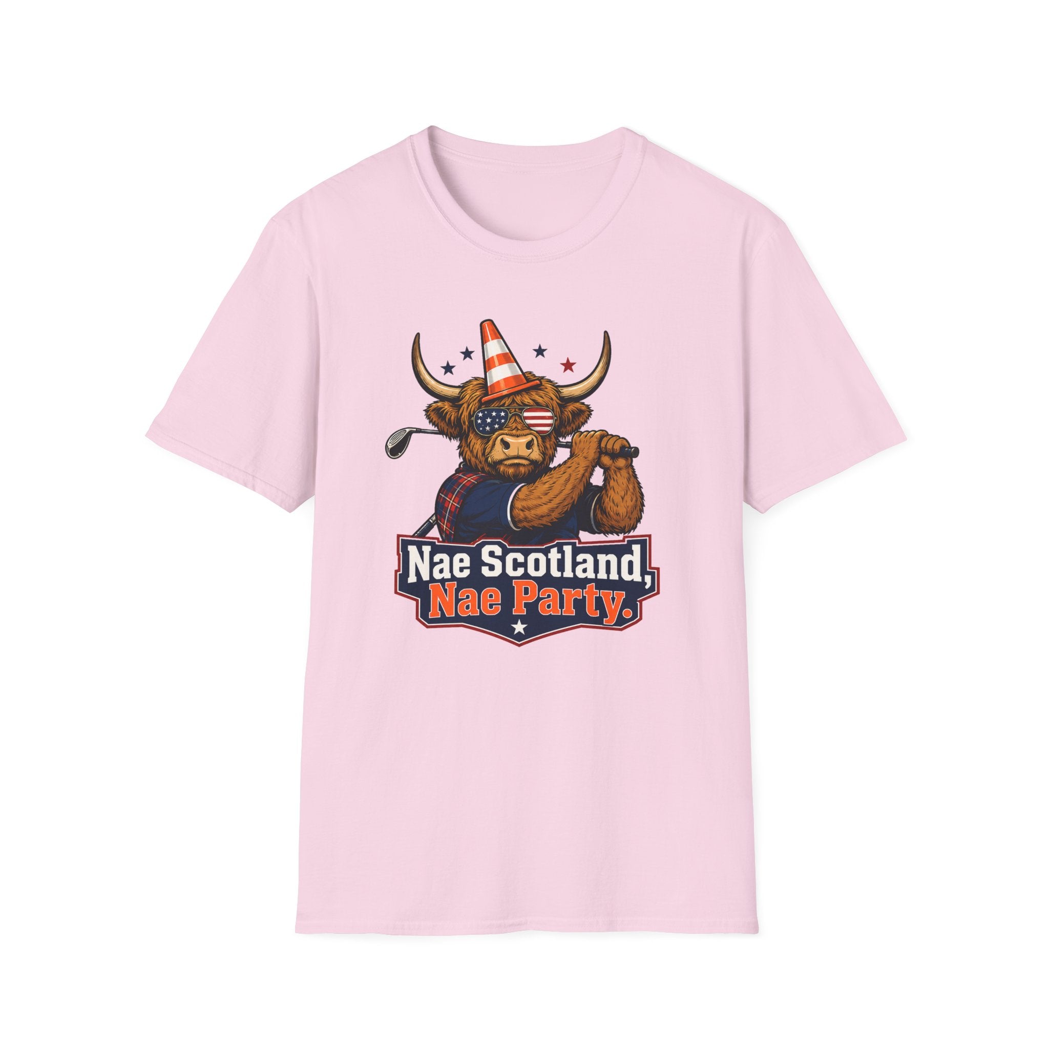 Highland Cow Golfer T-Shirt