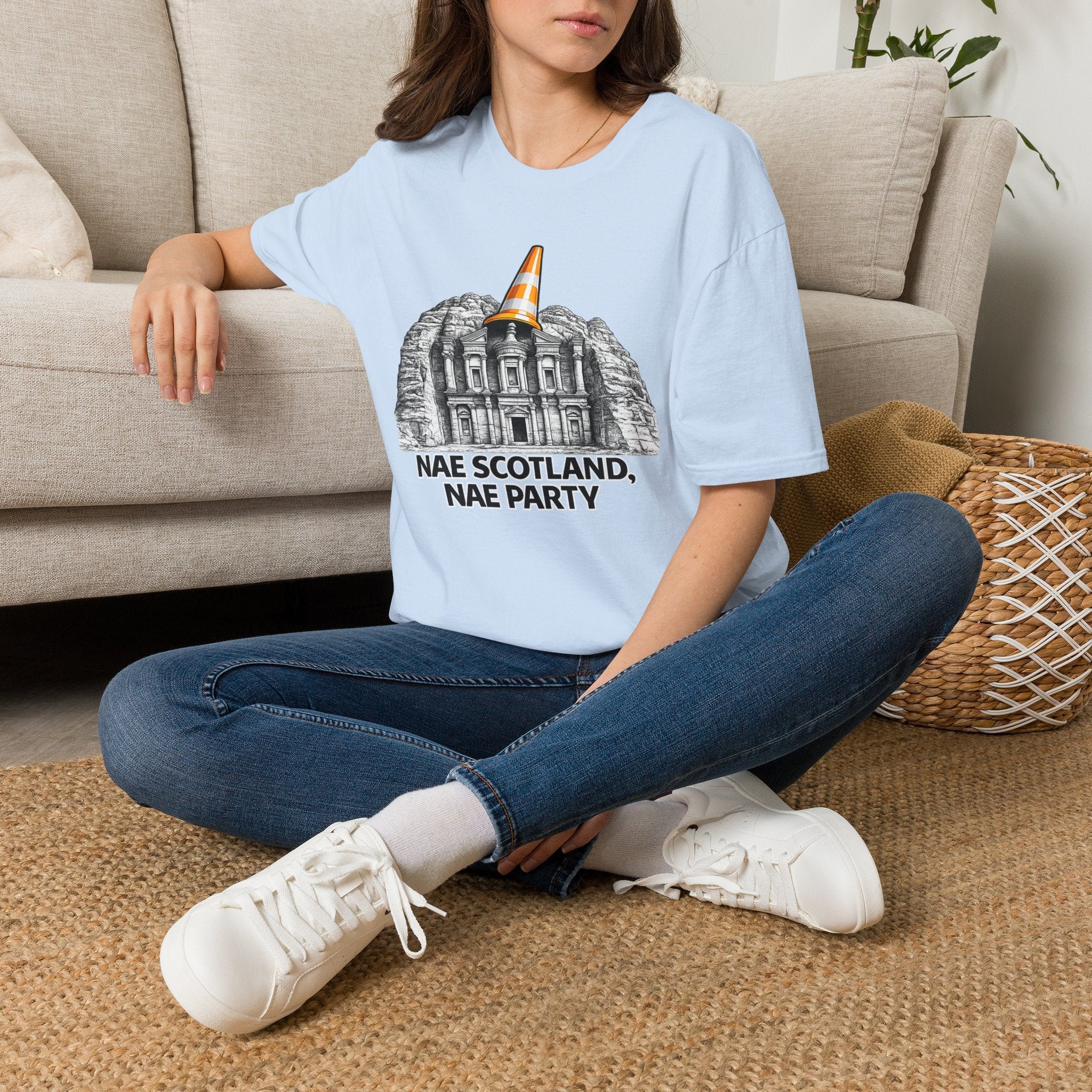 Nae Scotland Nae Party – Petra Treasury Cone T-Shirt