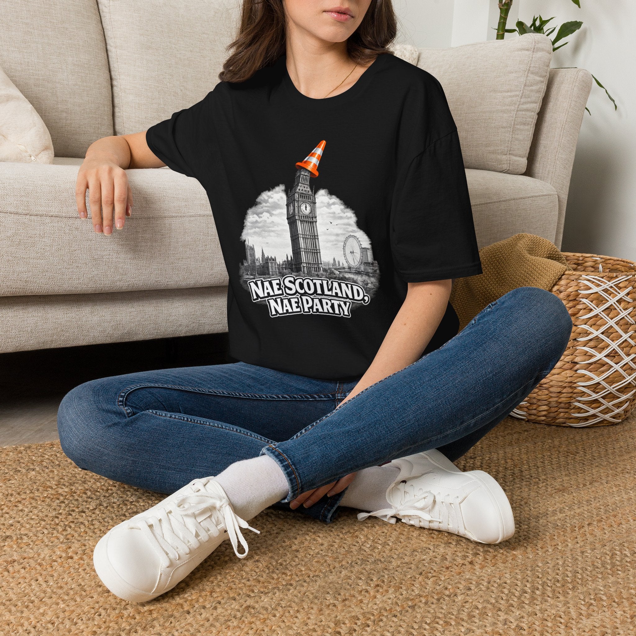 Nae Scotland, Nae Party – Big Ben Cone T-Shirt