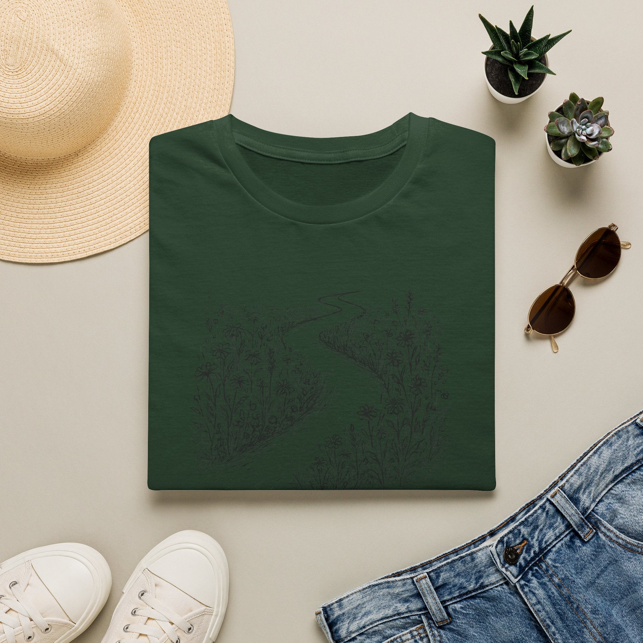 Winding path through grass T-Shirt