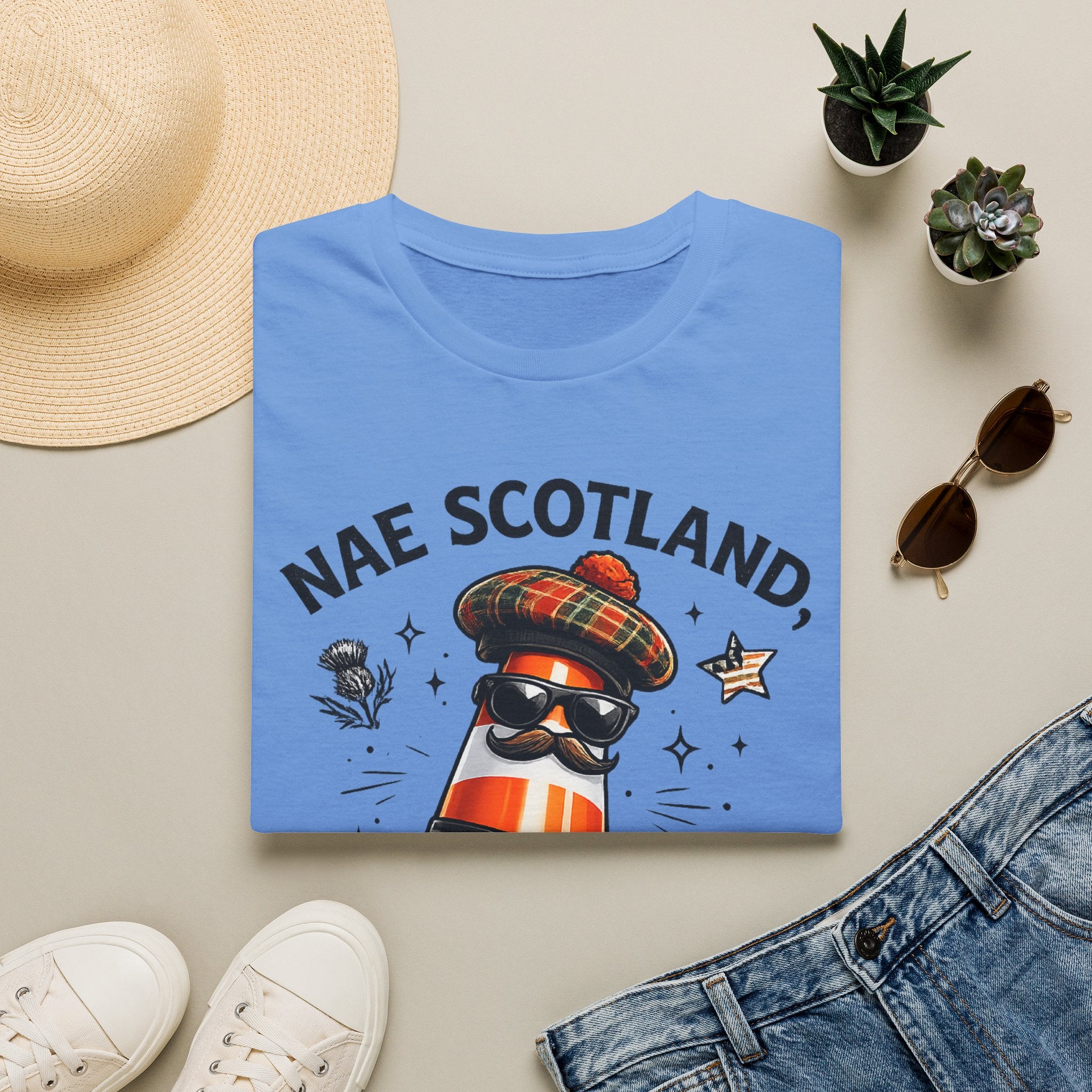 Nae Scotland, Nae Party – Highland Cone Scotsman T-Shirt