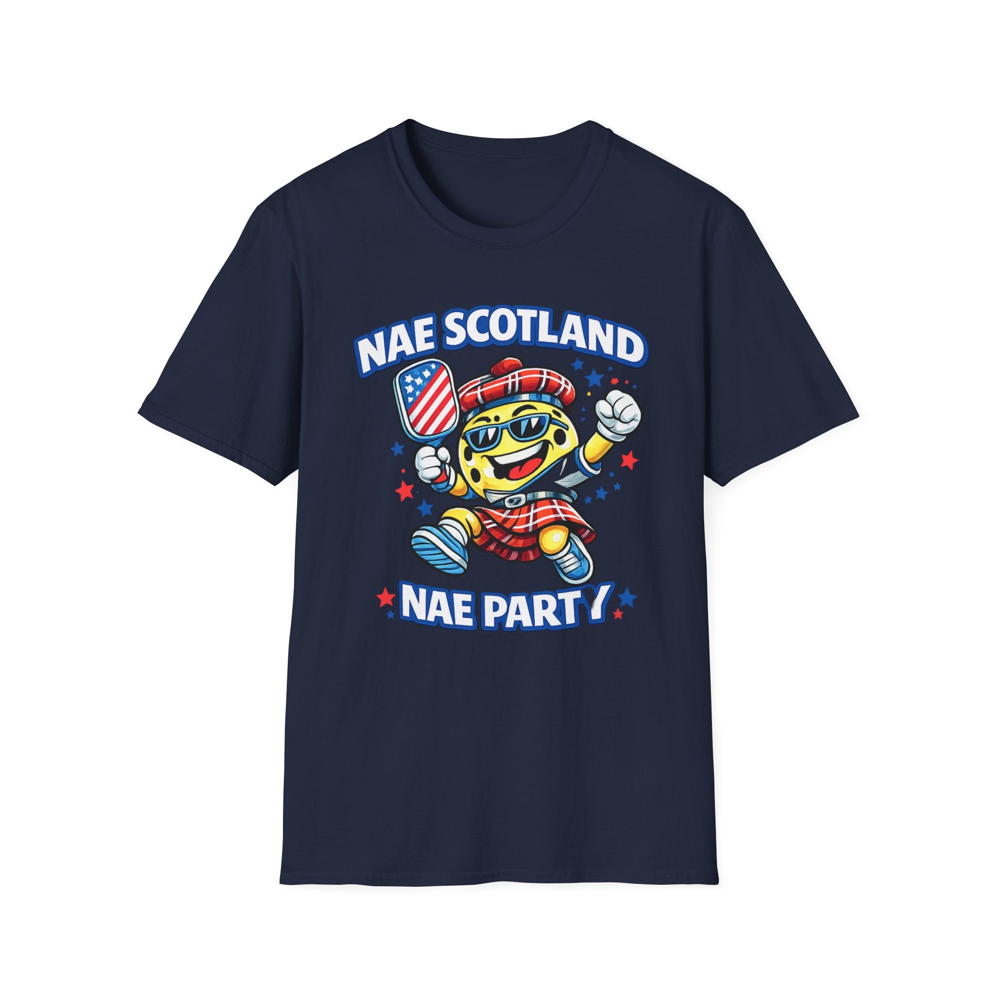 Nae Scotland, Nae Party – Tartan Pickleball Ace T-Shirt