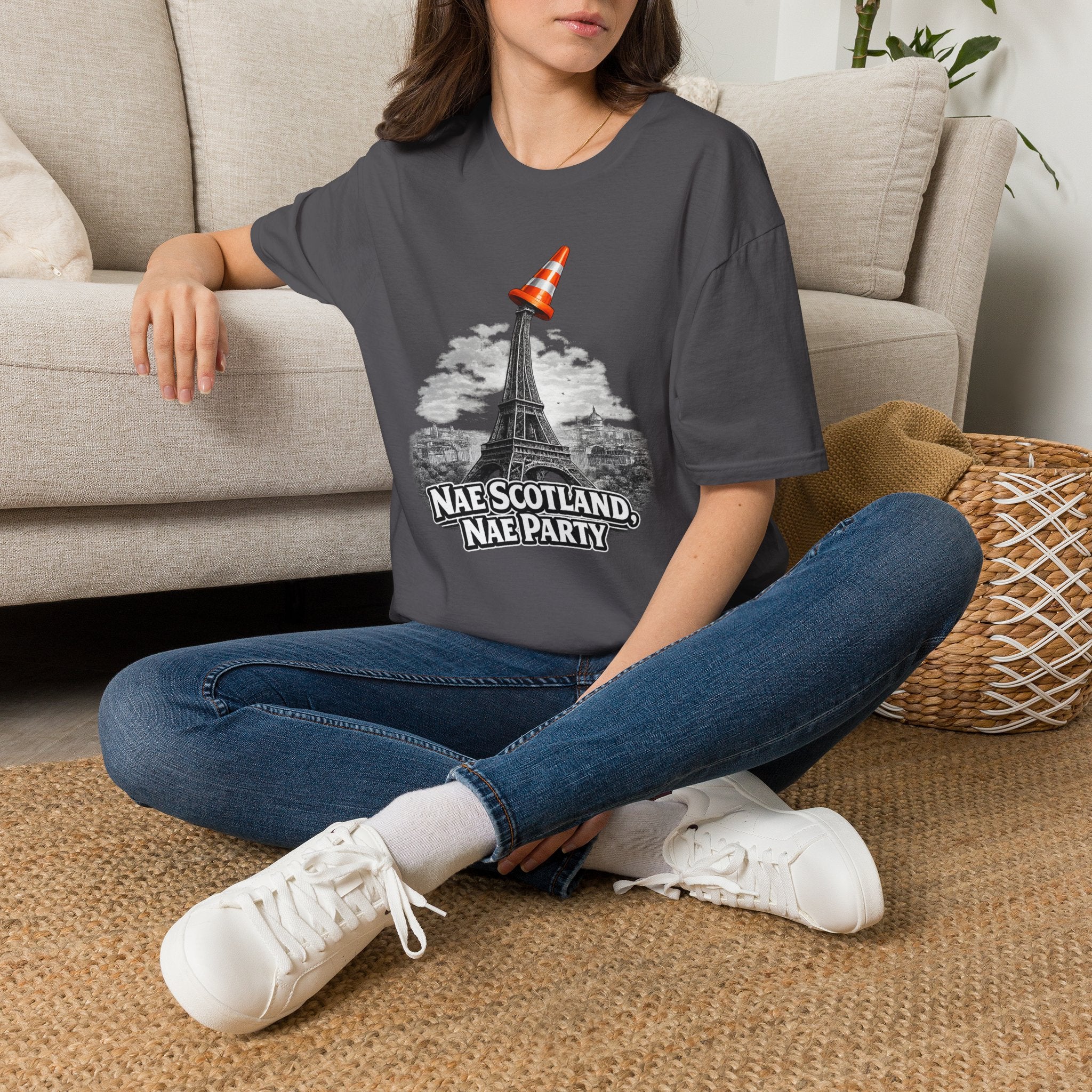 Copy of Nae Scotland, Nae Party – Eiffel Tower Cone T-Shirt