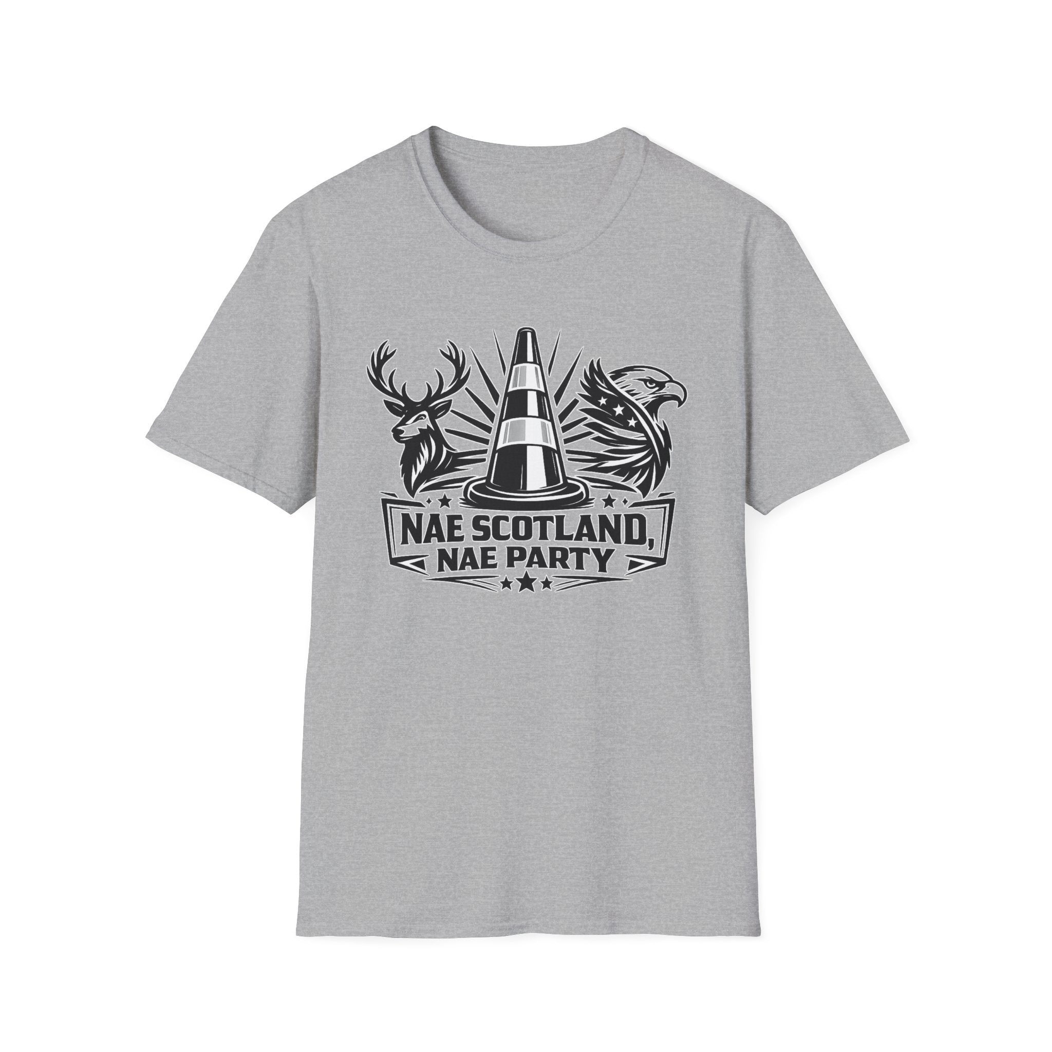 Nae Scotland, Nae Party – Deer - Eagle Cone T-Shirt