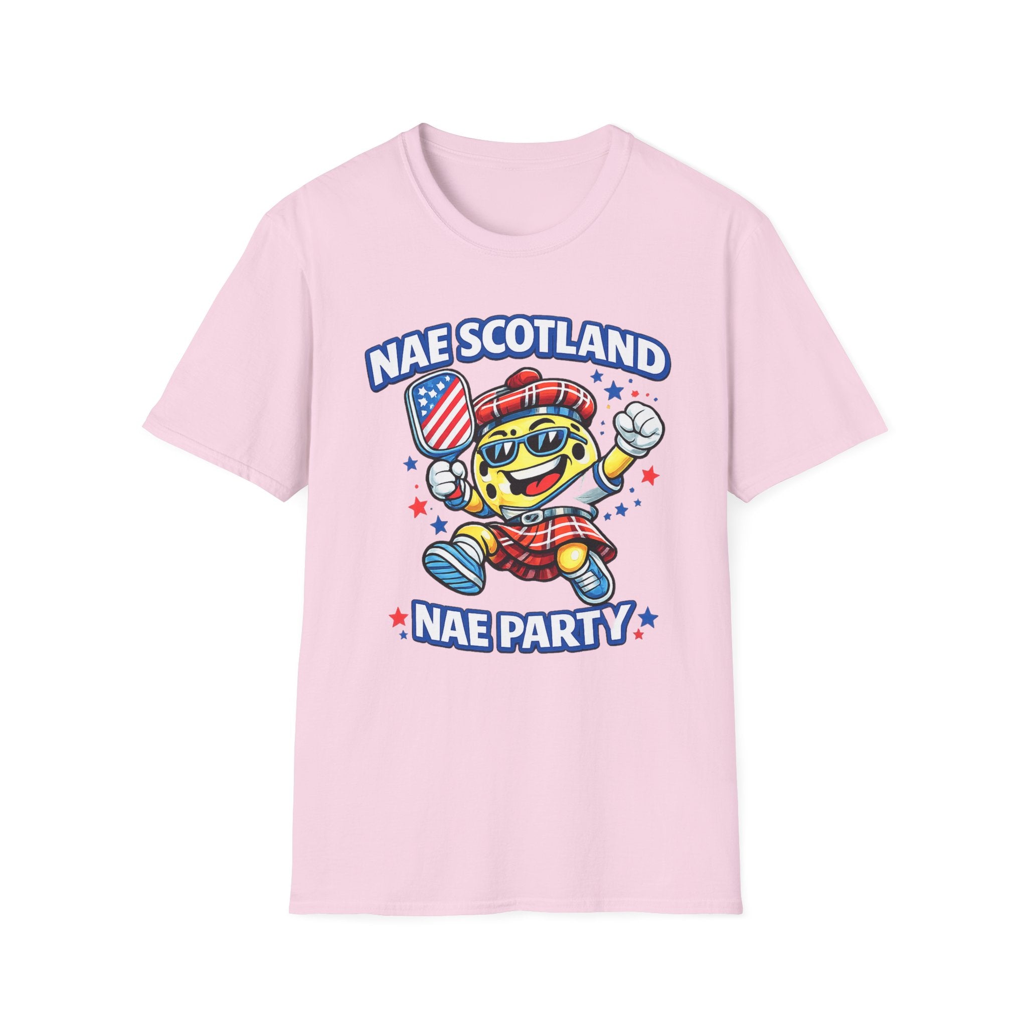 Nae Scotland, Nae Party – Tartan Pickleball Ace T-Shirt