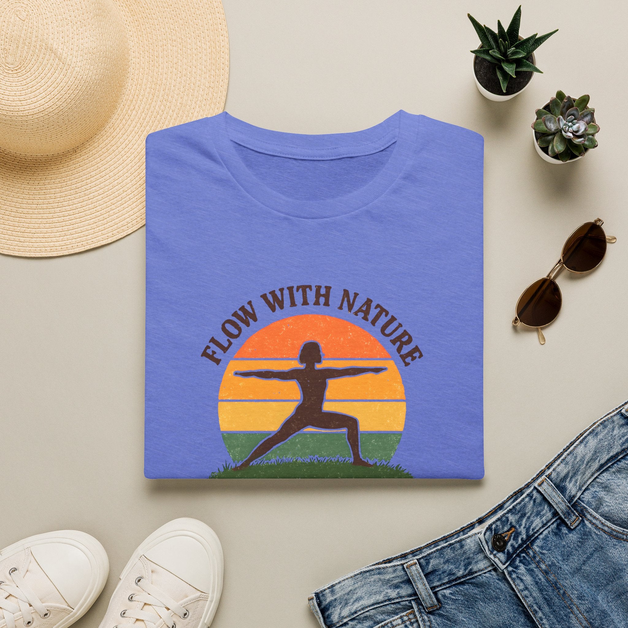 Sunset Nature Yoga T-Shirt