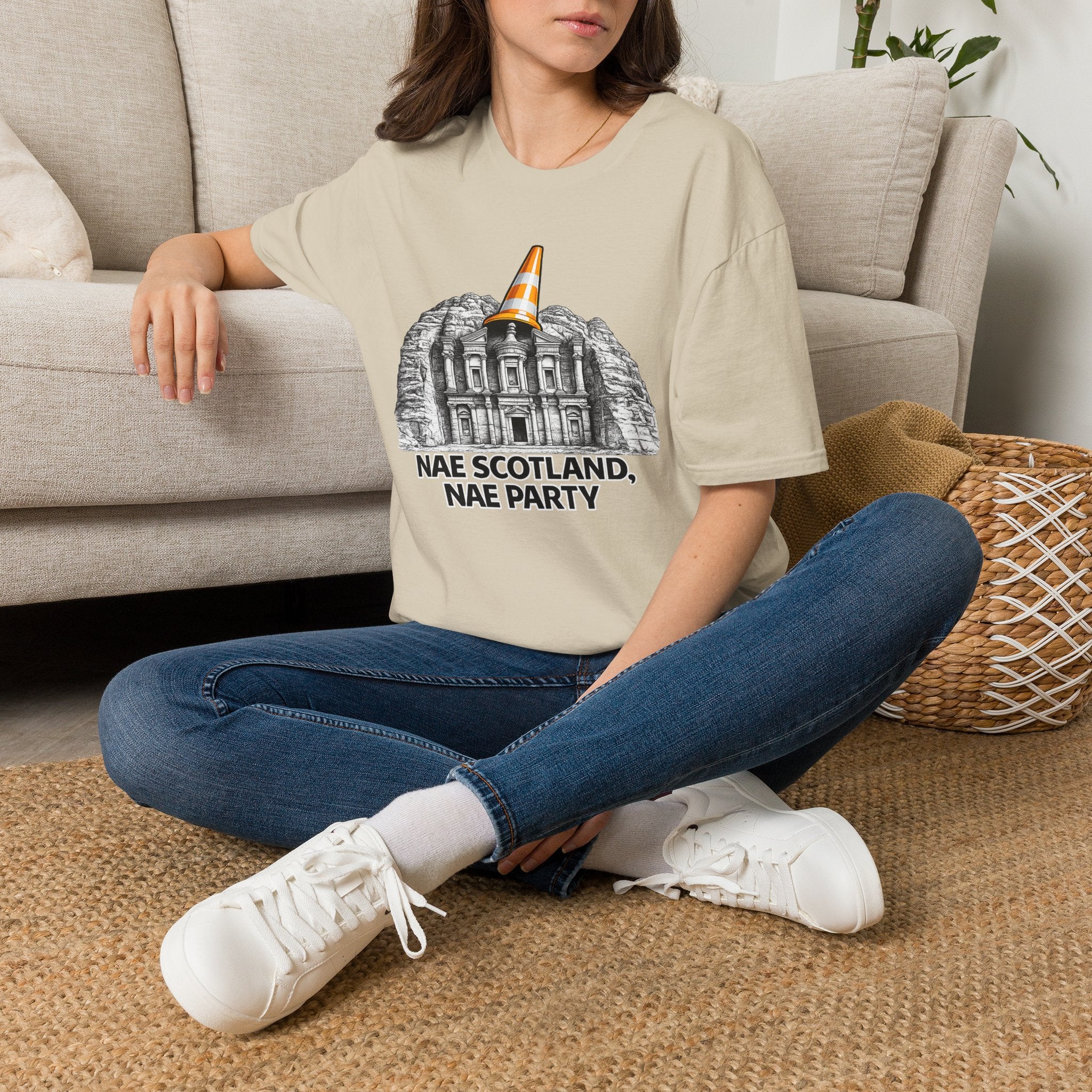 Nae Scotland Nae Party – Petra Treasury Cone T-Shirt