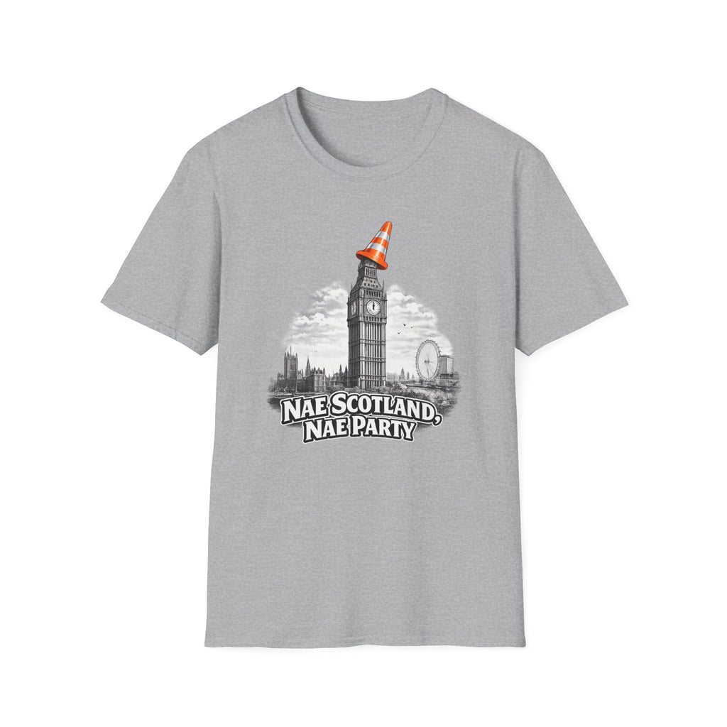 Nae Scotland, Nae Party – Big Ben Cone T-Shirt