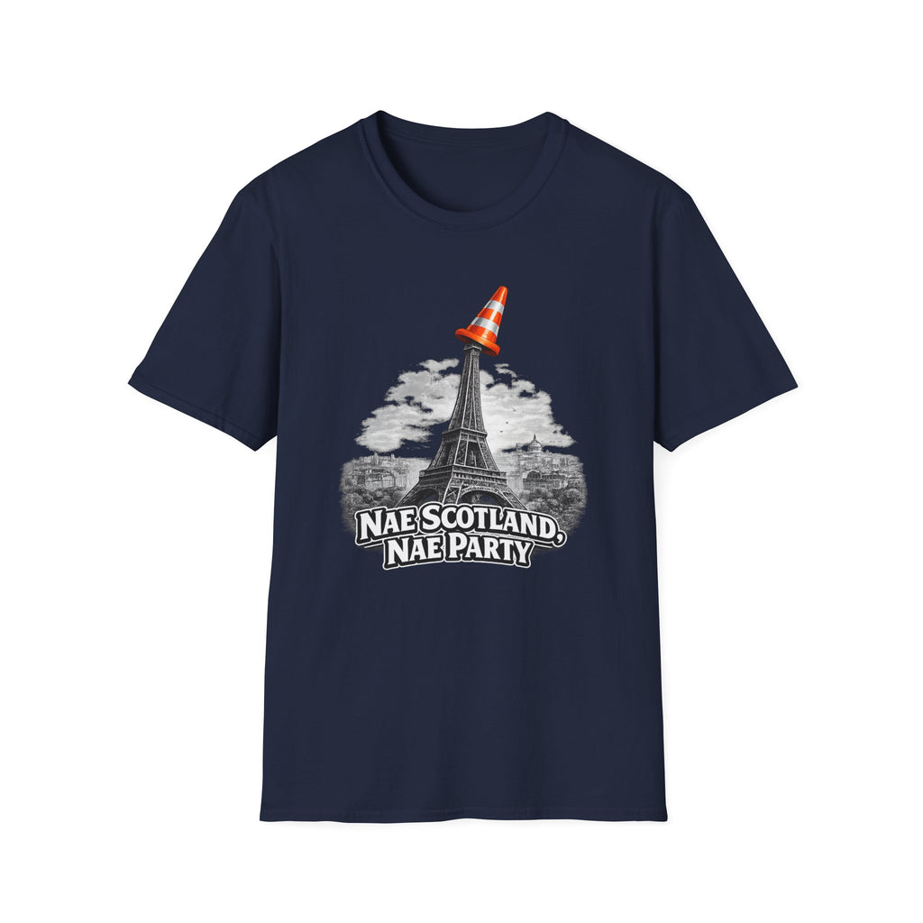 Copy of Nae Scotland, Nae Party – Eiffel Tower Cone T-Shirt