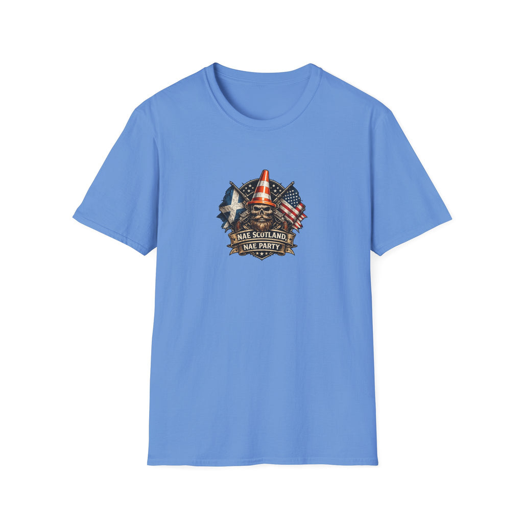 Copy of Nae Scotland, Nae Party – Scottish-American Cone Skull T-Shirt