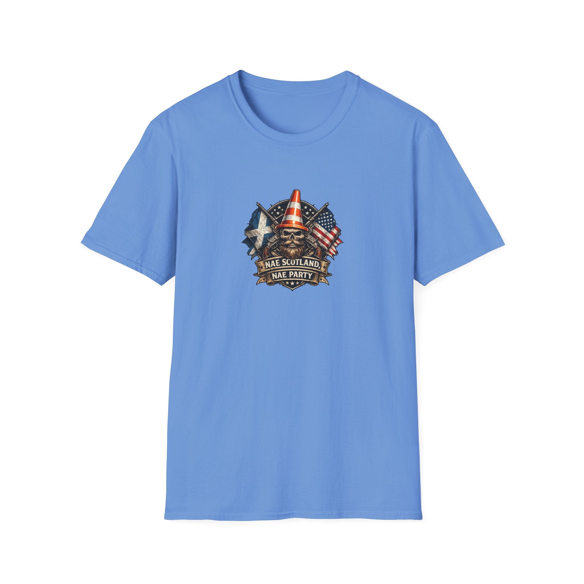Copy of Nae Scotland, Nae Party – Scottish-American Cone Skull T-Shirt