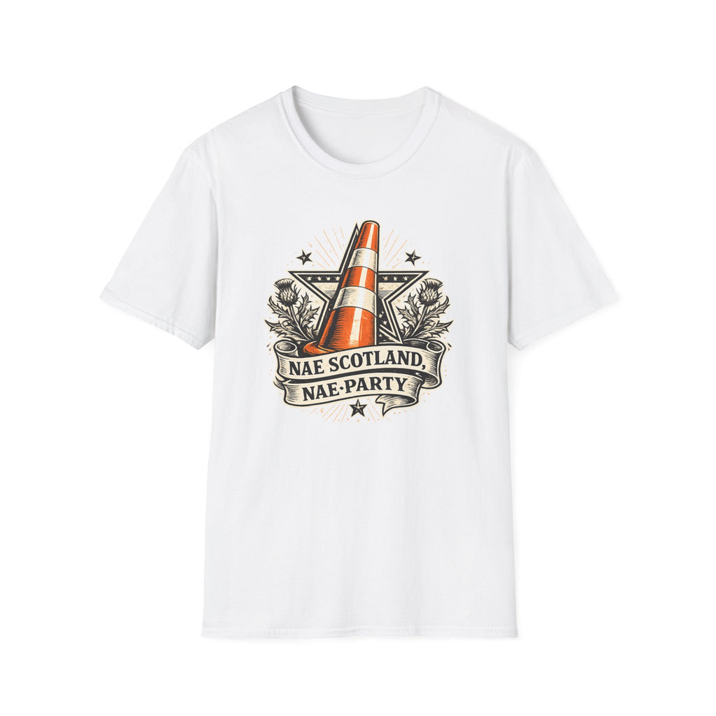 Copy of Copy of Nae Scotland, Nae Party – Scottish-American Cone Skull T-Shirt