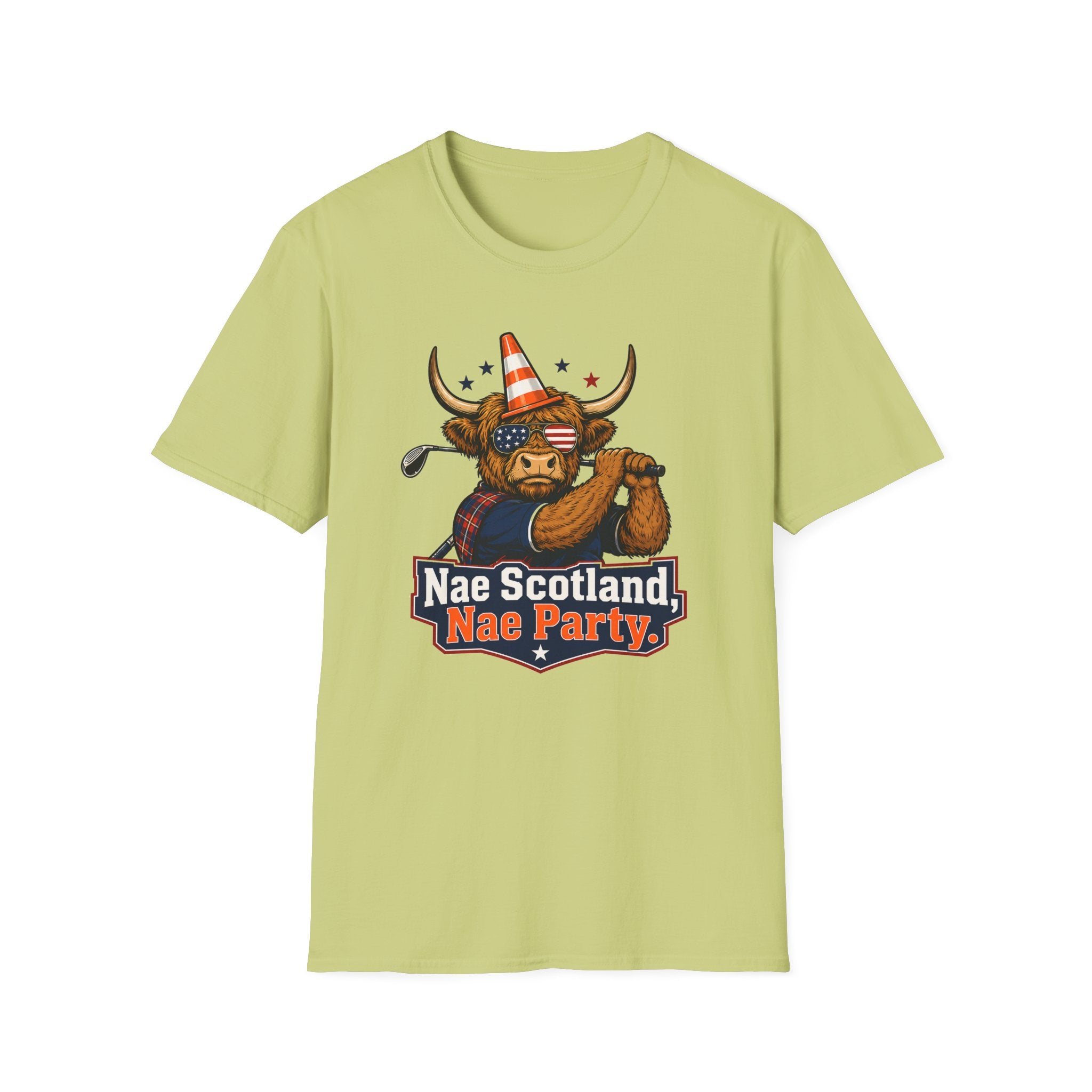 Highland Cow Golfer T-Shirt