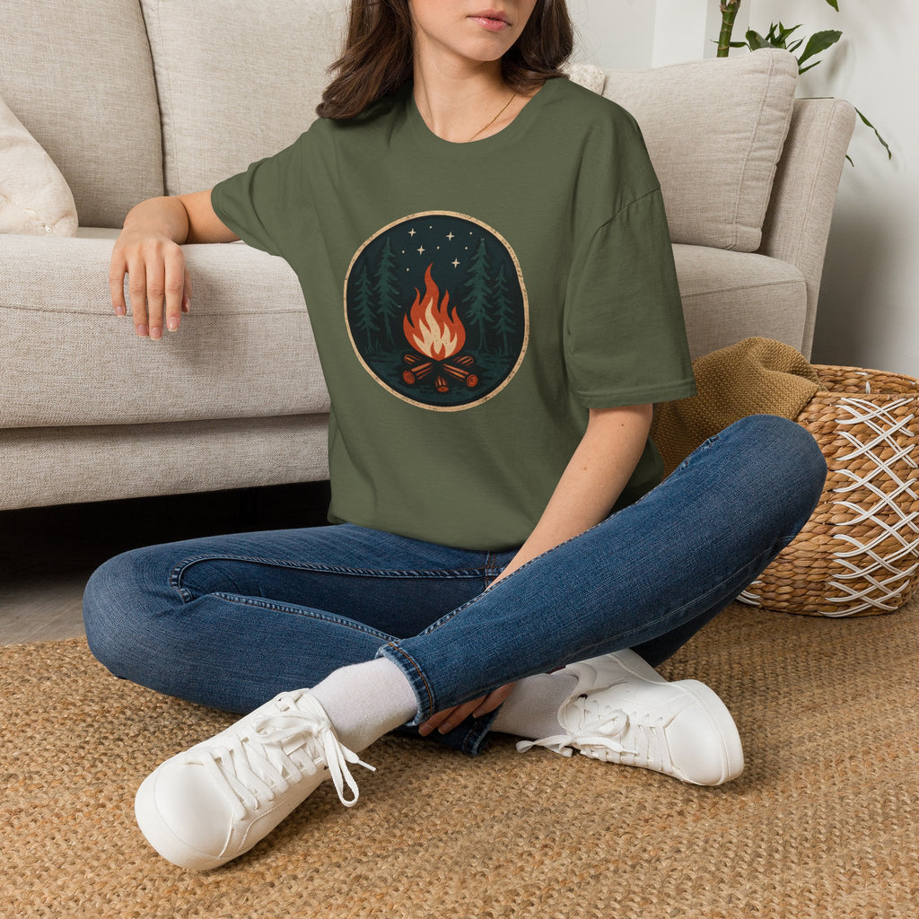 Forest Campfire at Night T-Shirt
