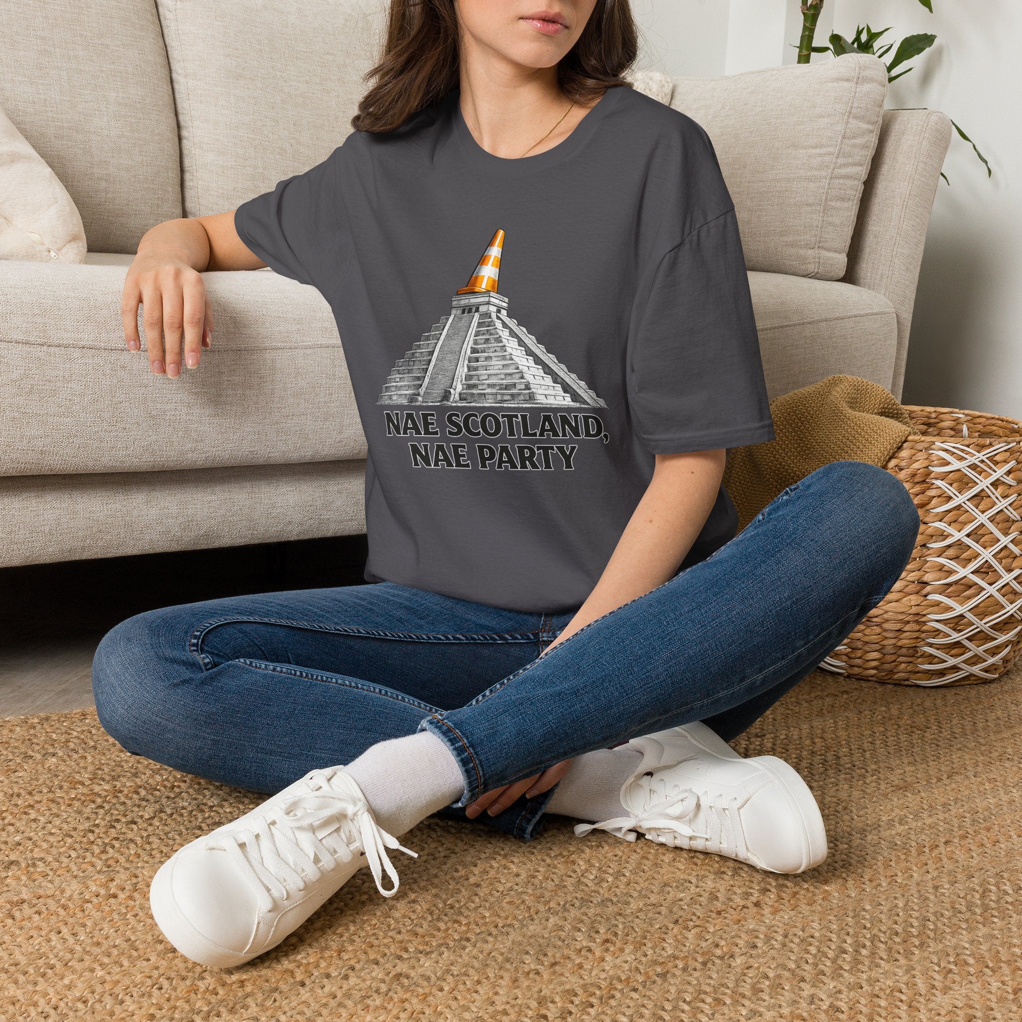 Nae Scotland, Nae Party – Chichén Itzá Cone T-Shirt
