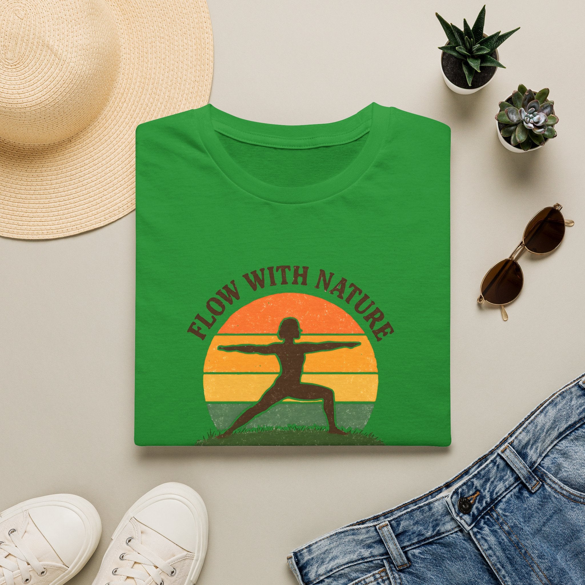 Sunset Nature Yoga T-Shirt