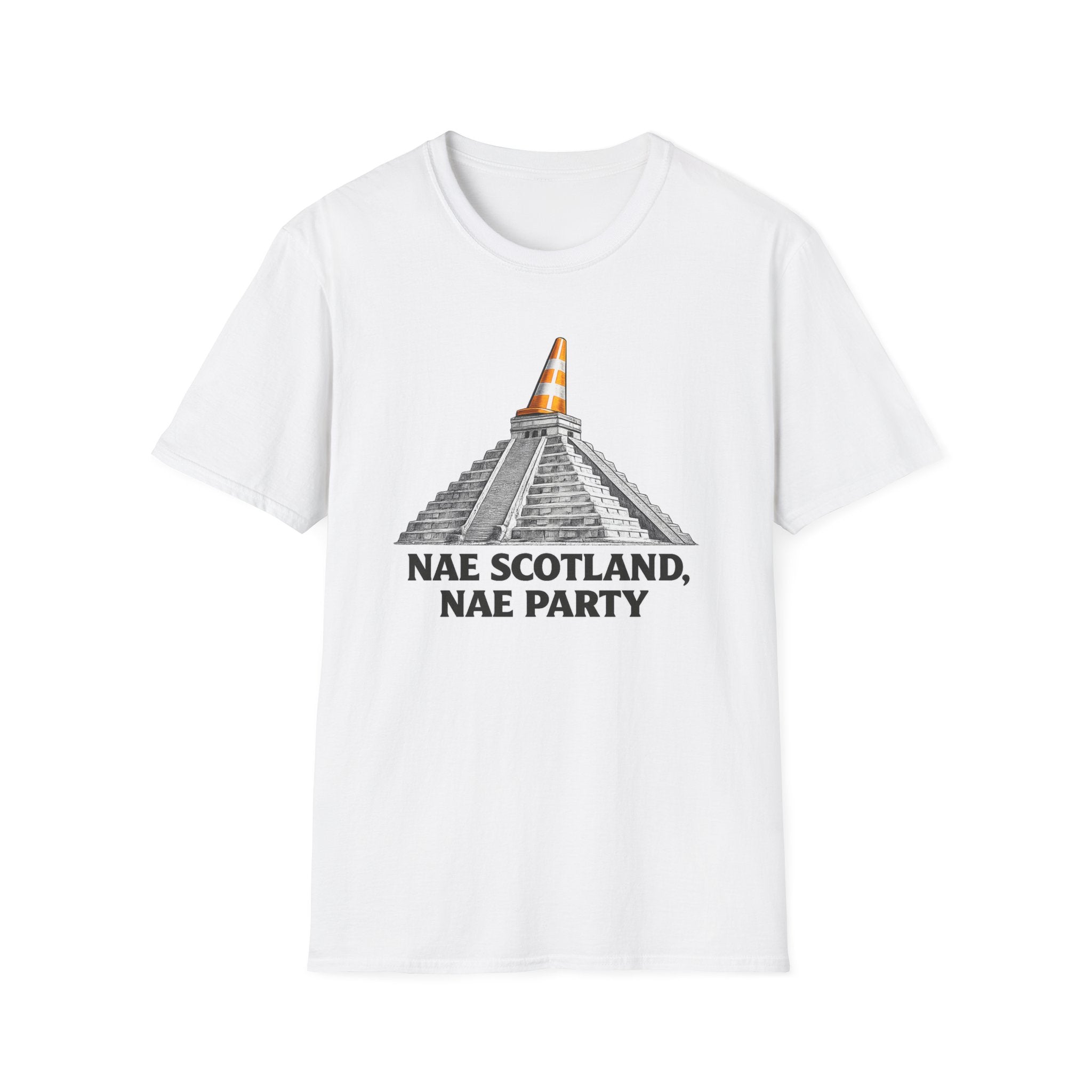 Nae Scotland, Nae Party – Chichén Itzá Cone T-Shirt