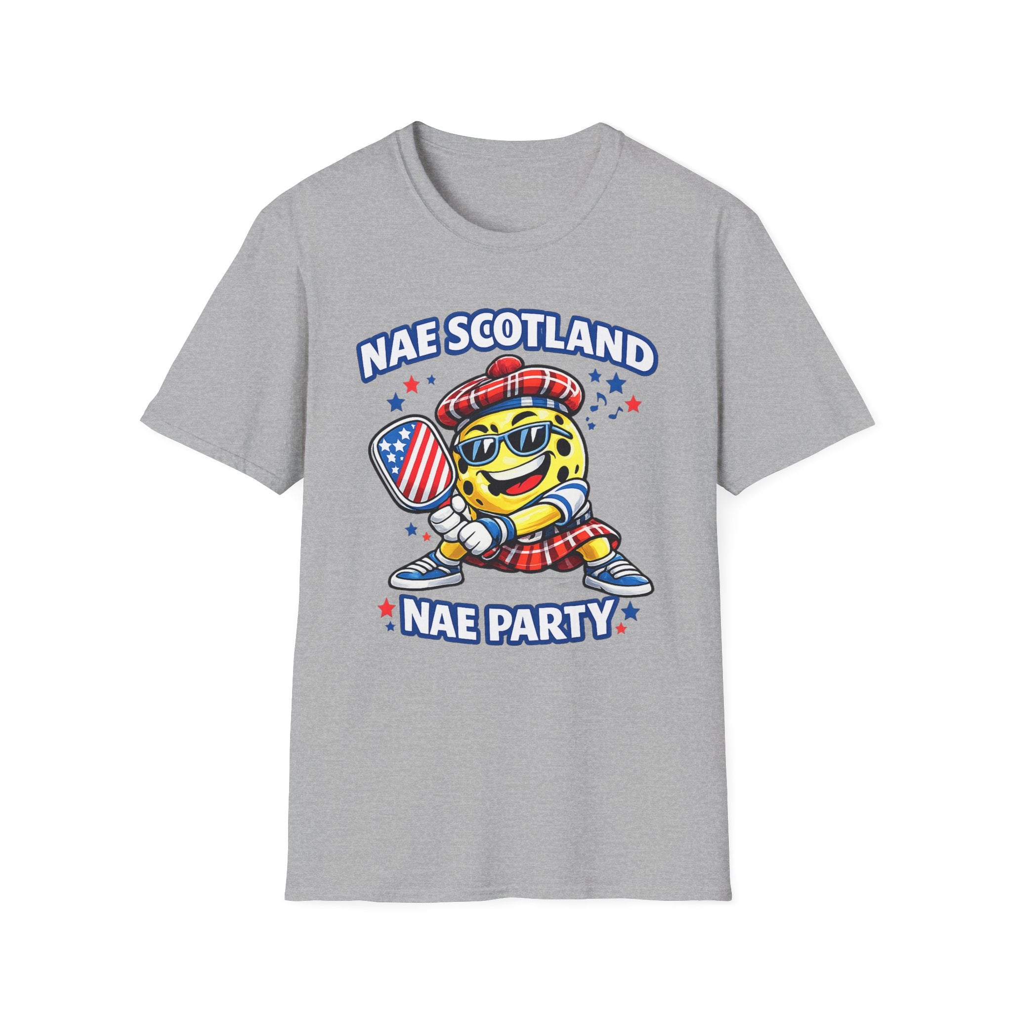 Copy of Nae Scotland, Nae Party – Tartan Pickleball Ace T-Shirt