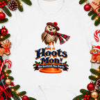 Owl in tartan hat and scarf on cone with "Hoots Mon! Nae Scotland, Nae Party." text.