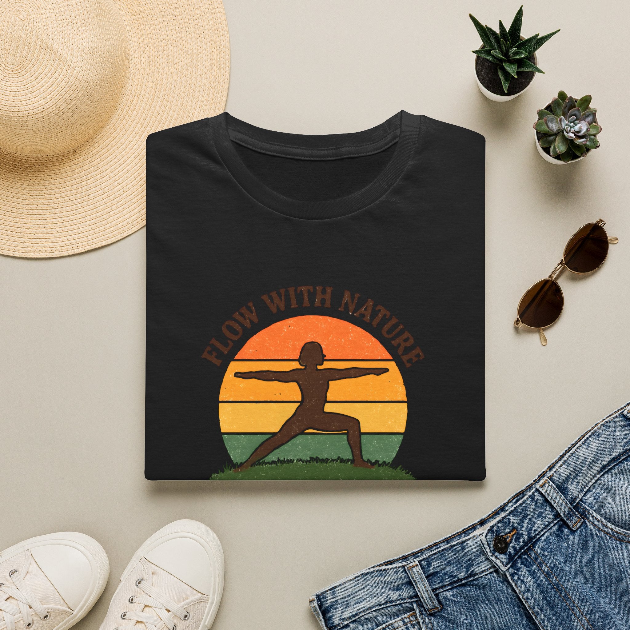 Sunset Nature Yoga T-Shirt
