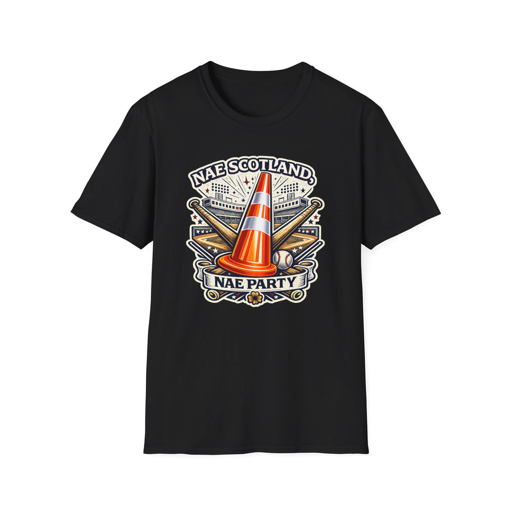 Nae Scotland, Nae Party – Baseball Stadium Cone T-Shirt