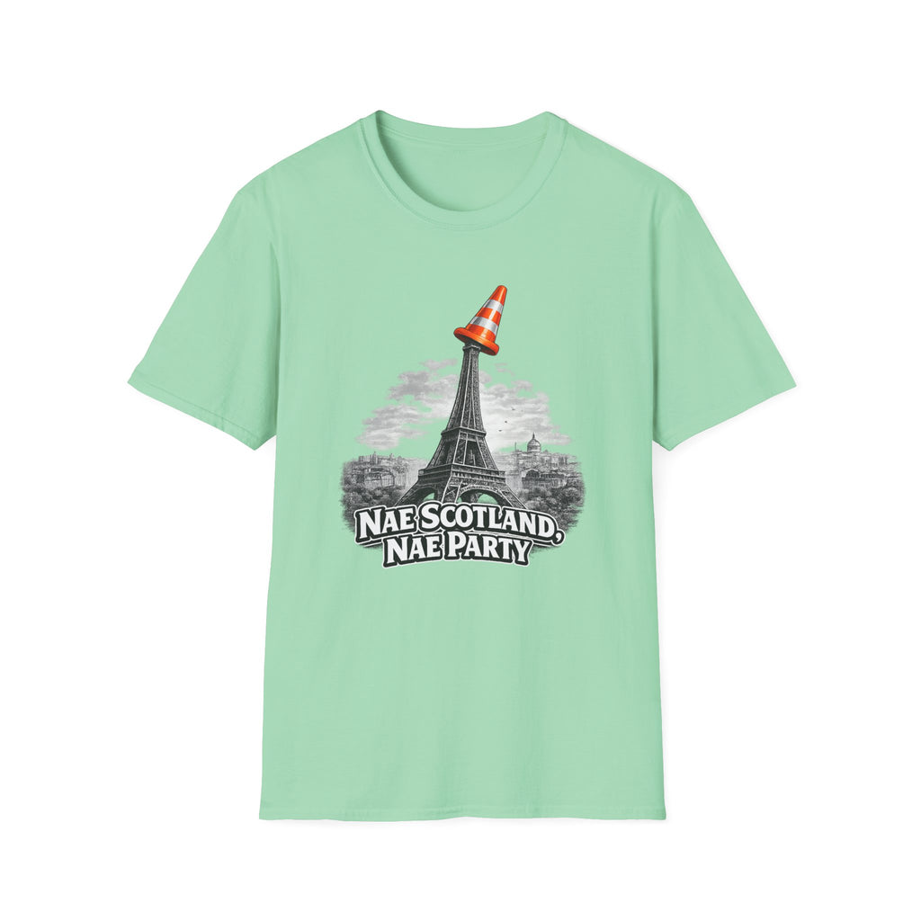Copy of Nae Scotland, Nae Party – Eiffel Tower Cone T-Shirt