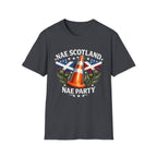 Nae Scotland, Nae Party – Scottish-American Thistle Cone T-Shirt